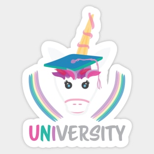 Unicorn University logo Sticker